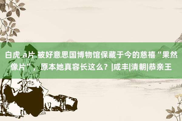 白虎 a片 被好意思国博物馆保藏于今的慈禧“果然像片”，原本她真容长这么？|咸丰|清朝|恭亲王
