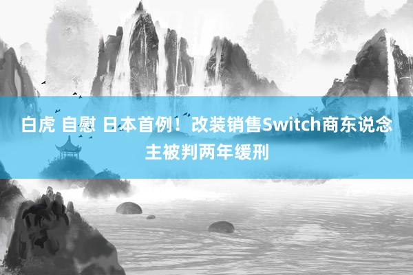 白虎 自慰 日本首例！改装销售Switch商东说念主被判两年缓刑