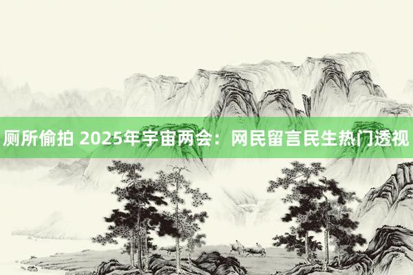 厕所偷拍 2025年宇宙两会：网民留言民生热门透视